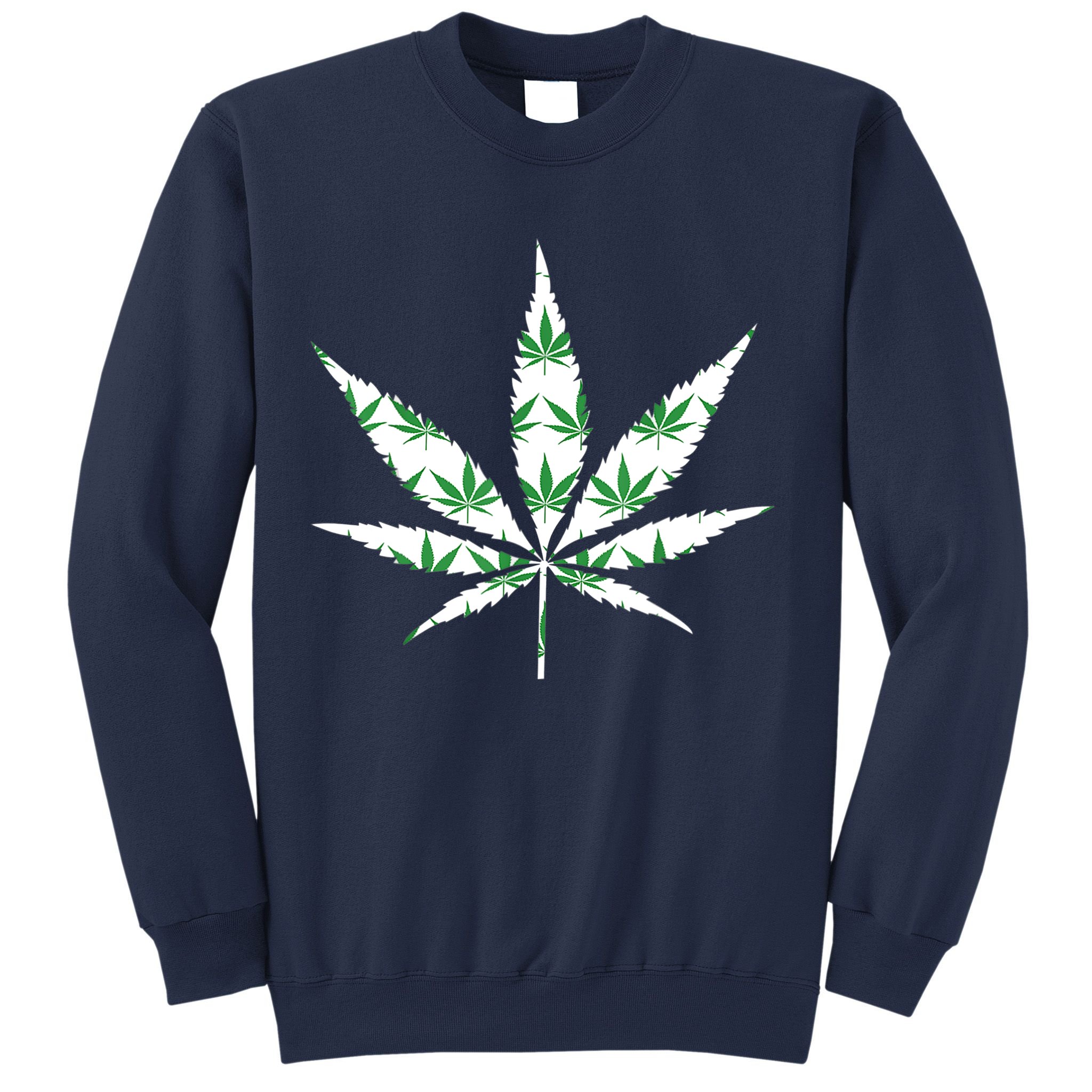 Funny 420 Stoner THC Marijuana Cannabis Weed Pot Leaf Smoker Sweatshirt