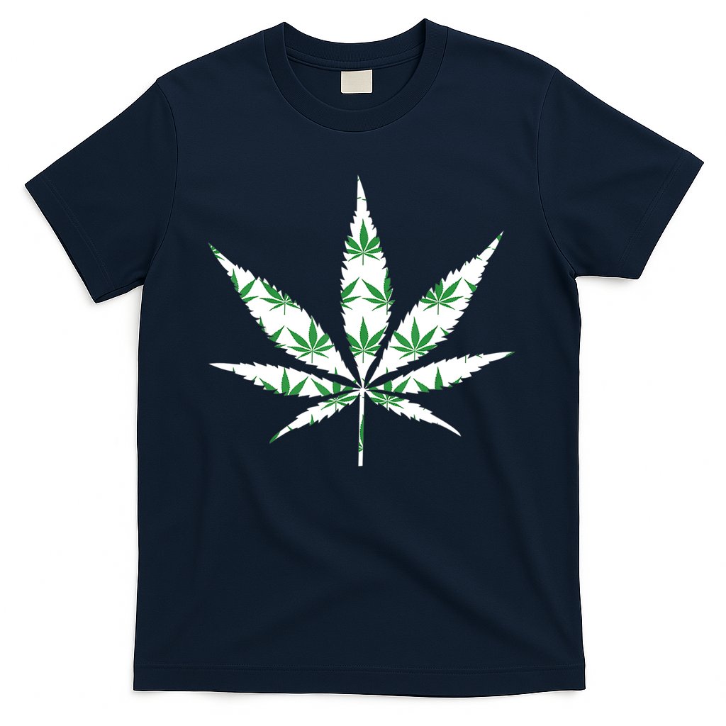 Funny 420 Stoner THC Marijuana Cannabis Weed Pot Leaf Smoker T-Shirt