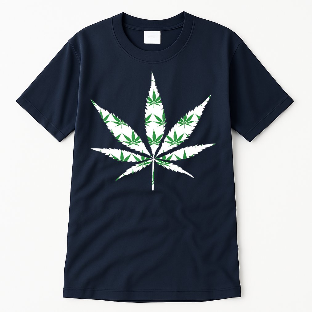 Funny 420 Stoner THC Marijuana Cannabis Weed Pot Leaf Smoker Tall T-Shirt