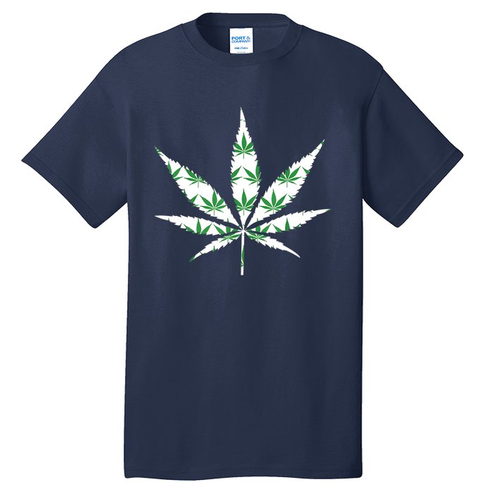 Funny 420 Stoner THC Marijuana Cannabis Weed Pot Leaf Smoker Tall T-Shirt