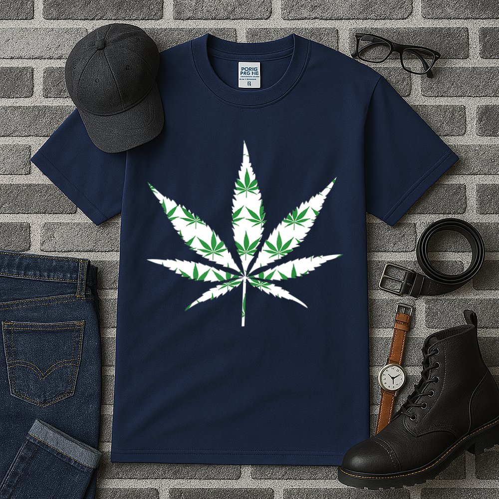 Funny 420 Stoner THC Marijuana Cannabis Weed Pot Leaf Smoker Tall T-Shirt