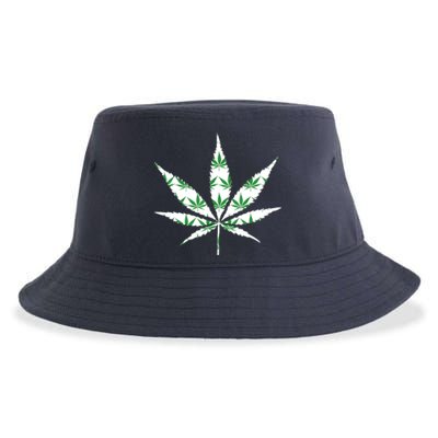 Funny 420 Stoner THC Marijuana Cannabis Weed Pot Leaf Smoker Sustainable Bucket Hat