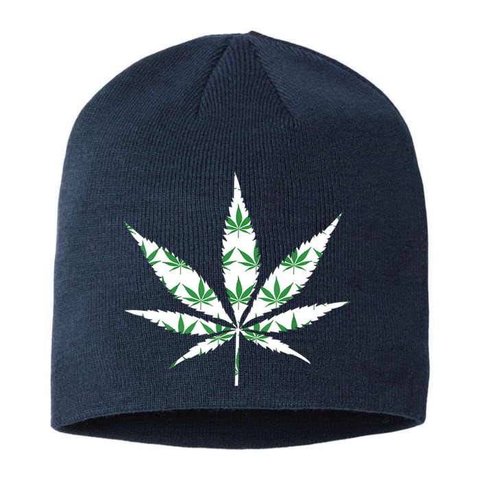 Funny 420 Stoner THC Marijuana Cannabis Weed Pot Leaf Smoker Sustainable Beanie