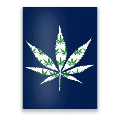 Funny 420 Stoner THC Marijuana Cannabis Weed Pot Leaf Smoker Poster