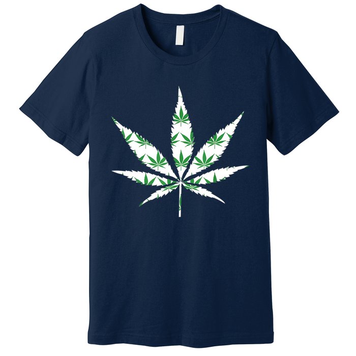 Funny 420 Stoner THC Marijuana Cannabis Weed Pot Leaf Smoker Premium T-Shirt