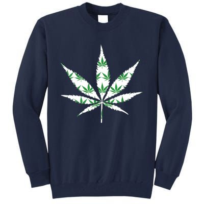 Funny 420 Stoner THC Marijuana Cannabis Weed Pot Leaf Smoker Tall Sweatshirt