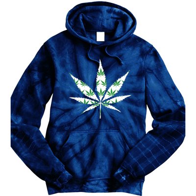 Funny 420 Stoner THC Marijuana Cannabis Weed Pot Leaf Smoker Tie Dye Hoodie