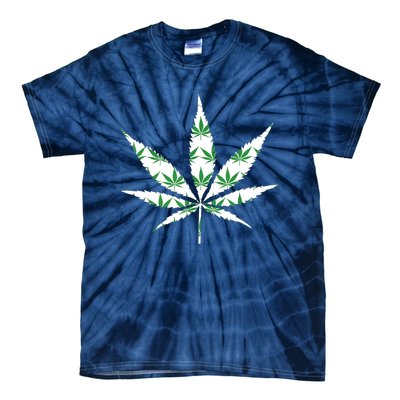 Funny 420 Stoner THC Marijuana Cannabis Weed Pot Leaf Smoker Tie-Dye T-Shirt