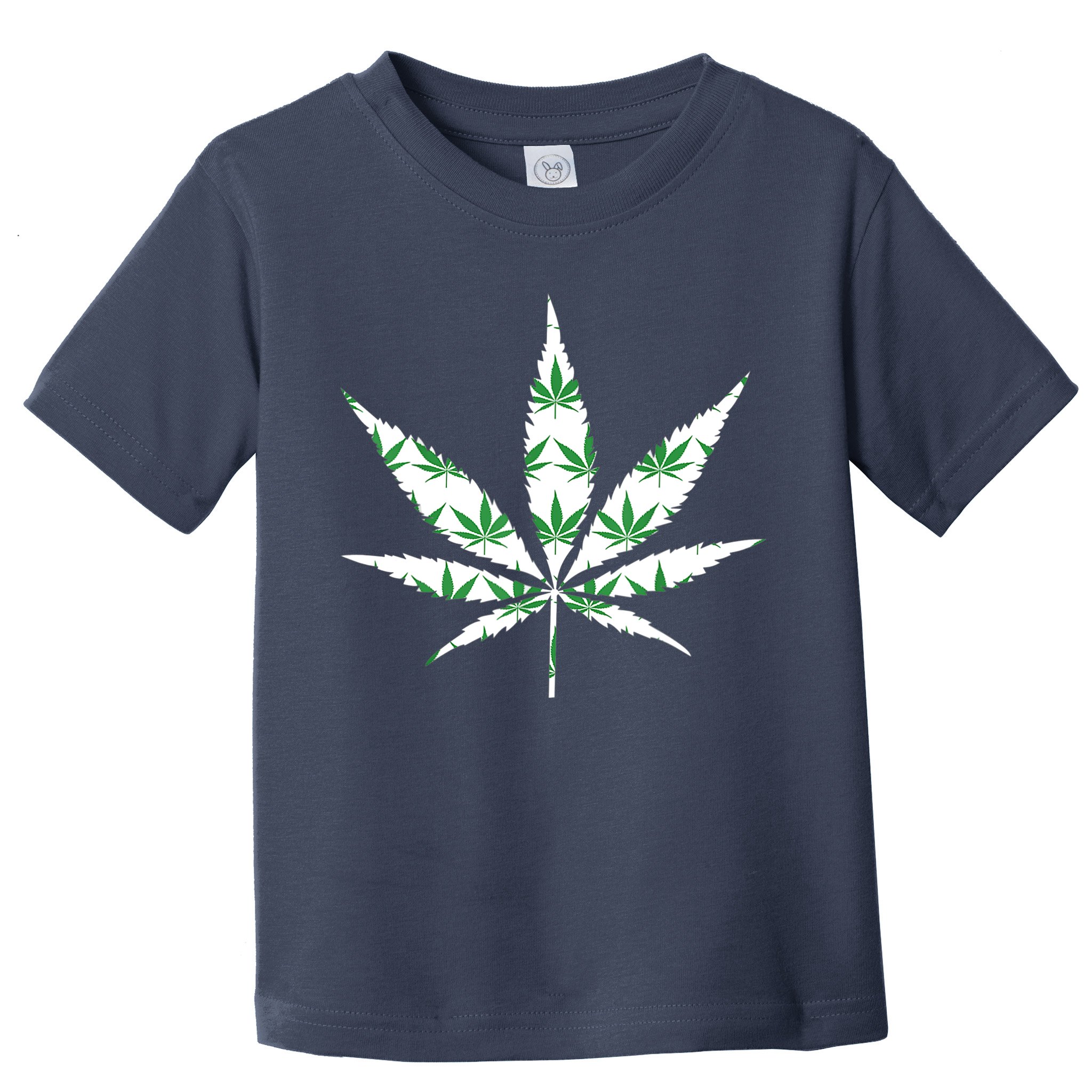 Funny 420 Stoner THC Marijuana Cannabis Weed Pot Leaf Smoker Toddler T-Shirt