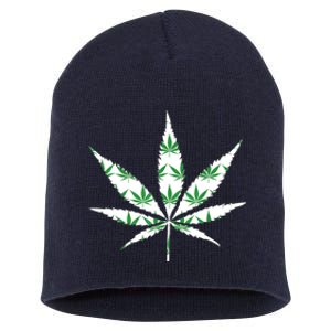 Funny 420 Stoner THC Marijuana Cannabis Weed Pot Leaf Smoker Short Acrylic Beanie