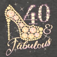 Fabulous & 40 Sparkly Heel 40th Birthday Vector Backpack