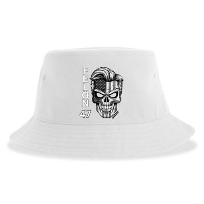 Felon 47 Trump 2024 Skull Convicted 34 Landslide Sustainable Bucket Hat
