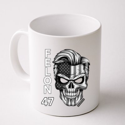 Felon 47 Trump 2024 Skull Convicted 34 Landslide Mug