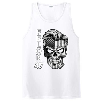 Felon 47 Trump 2024 Skull Convicted 34 Landslide PosiCharge Competitor Tank