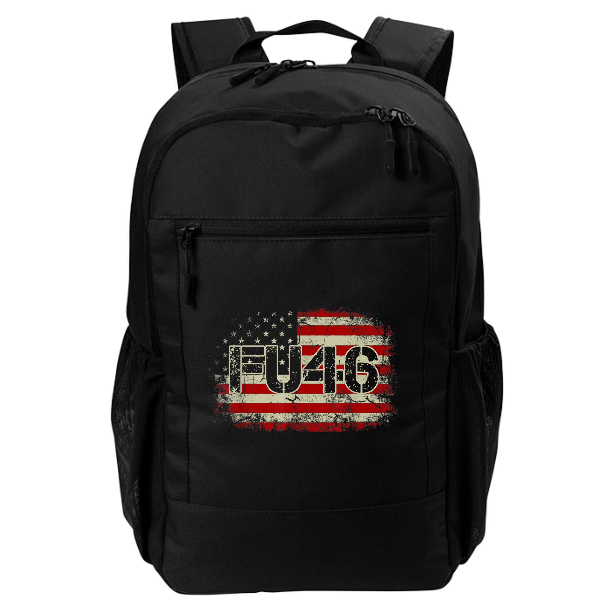 FU 46 Vintage Old American Flag Funny Biden Patriots FU46 Backpack