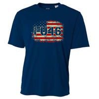 FU 46 Vintage Old American Flag Funny Biden Patriots FU46 Cooling Performance Crew T-Shirt