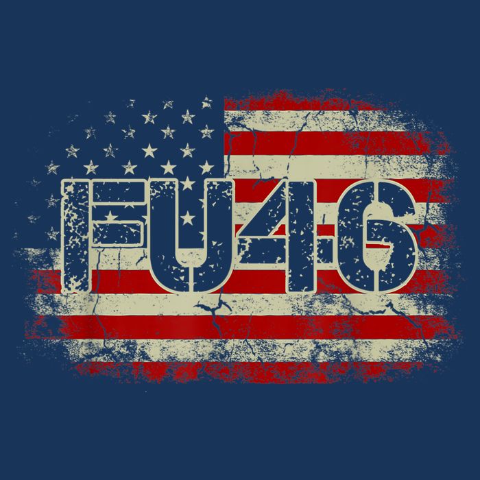 FU 46 Vintage Old American Flag Funny Biden Patriots FU46 Flatbill Hat
