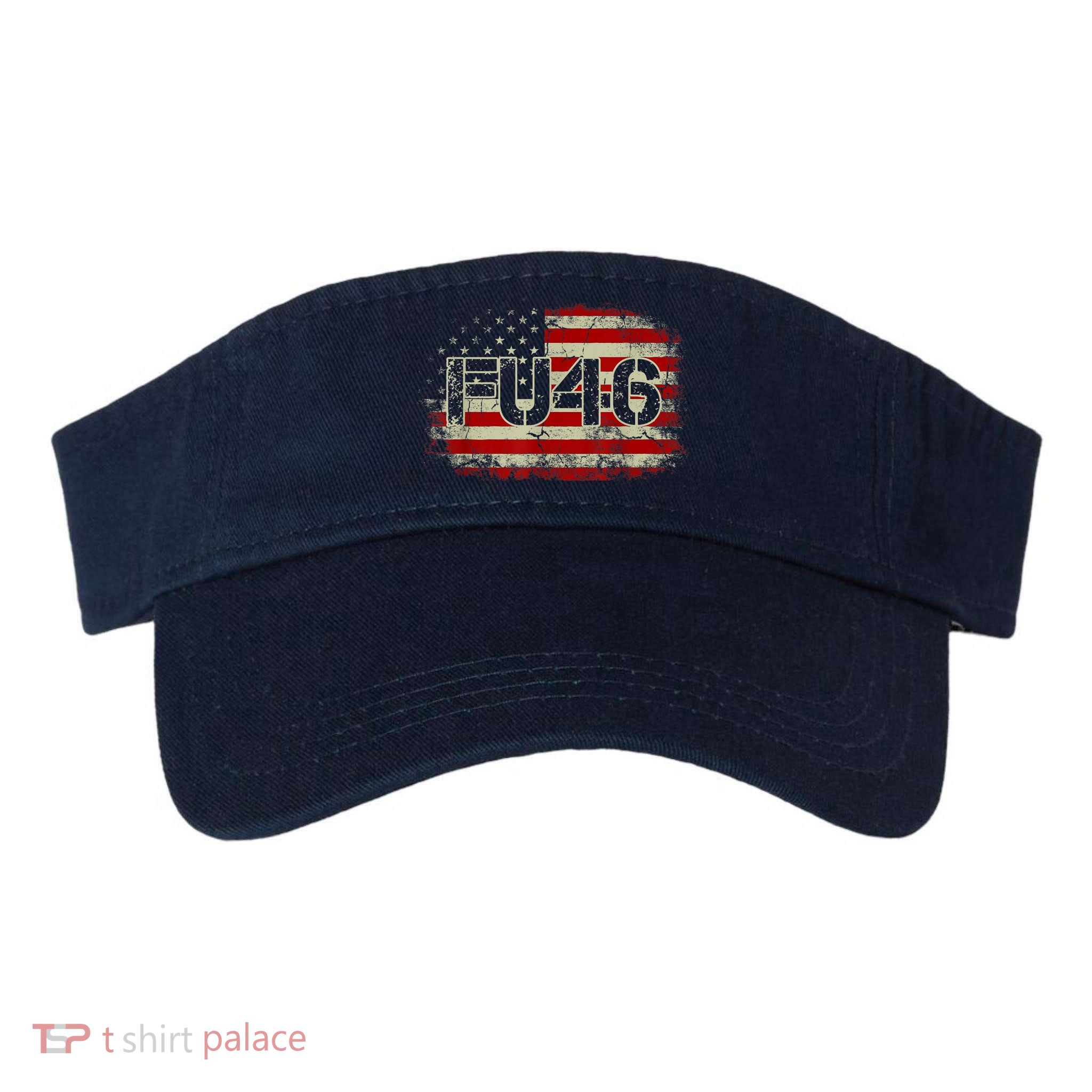 FU 46 Vintage Old American Flag Funny Biden Patriots FU46 Visor