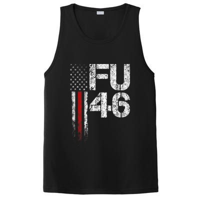 FU 46 Vintage Old American Flag Funny Biden Patriots FU46 PosiCharge Competitor Tank