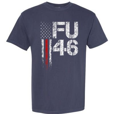 FU 46 Vintage Old American Flag Funny Biden Patriots FU46 Garment-Dyed Heavyweight T-Shirt