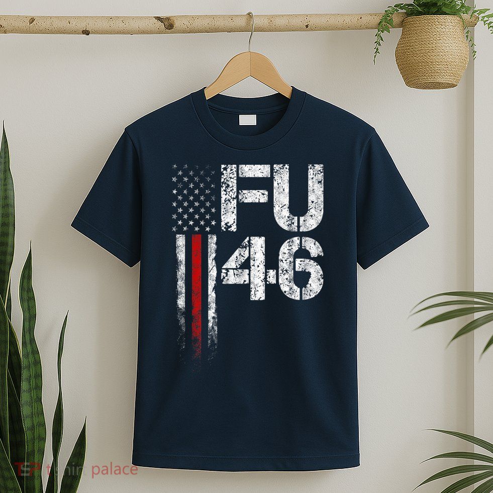 FU 46 Vintage Old American Flag Funny Biden Patriots FU46 T-Shirt