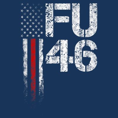 FU 46 Vintage Old American Flag Funny Biden Patriots FU46 T-Shirt