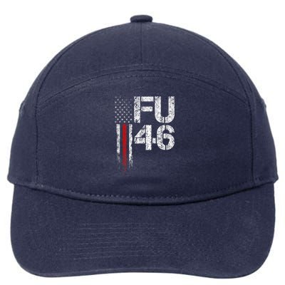 FU 46 Vintage Old American Flag Funny Biden Patriots FU46 7-Panel Snapback Hat