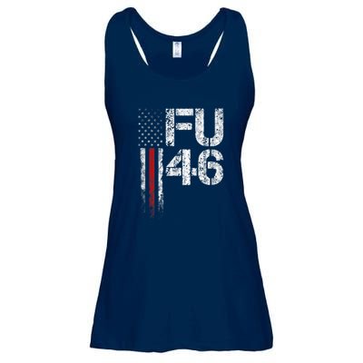 FU 46 Vintage Old American Flag Funny Biden Patriots FU46 Ladies Essential Flowy Tank