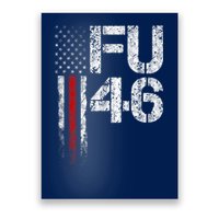 FU 46 Vintage Old American Flag Funny Biden Patriots FU46 Poster