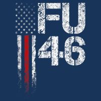 FU 46 Vintage Old American Flag Funny Biden Patriots FU46 Poster
