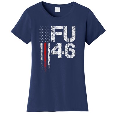 FU 46 Vintage Old American Flag Funny Biden Patriots FU46 Women's T-Shirt