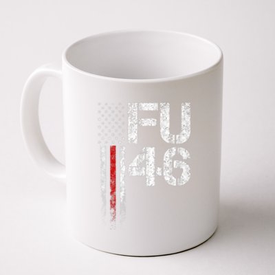 FU 46 Vintage Old American Flag Funny Biden Patriots FU46 Coffee Mug