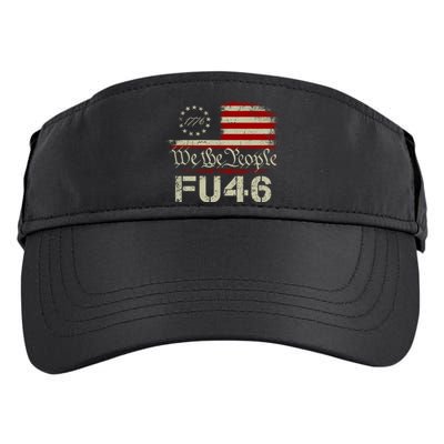 FU 46 Vintage 1776 American Flag Funny Biden Patriots FU46 Adult Drive Performance Visor