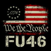 FU 46 Vintage 1776 American Flag Funny Biden Patriots FU46 Flatbill Hat