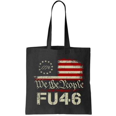 FU 46 Vintage 1776 American Flag Funny Biden Patriots FU46 Bag