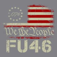 FU 46 Vintage 1776 American Flag Funny Biden Patriots FU46 Doggie Tank
