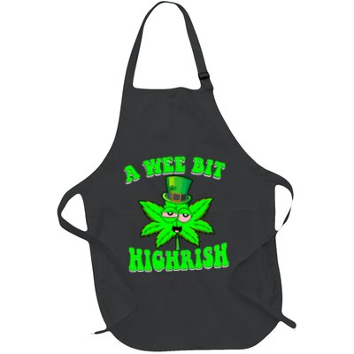 Funny 420 Weed Marijuana St Patricks Day A Wee Bit Highrish Apron