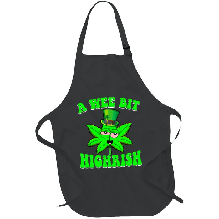 Funny 420 Weed Marijuana St Patricks Day A Wee Bit Highrish Apron