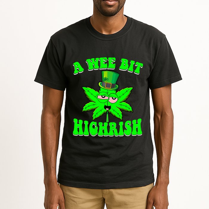 Funny 420 Weed Marijuana St Patricks Day A Wee Bit Highrish Tall T-Shirt