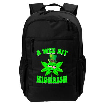 Funny 420 Weed Marijuana St Patricks Day A Wee Bit Highrish Backpack