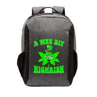 Funny 420 Weed Marijuana St Patricks Day A Wee Bit Highrish Vector Backpack