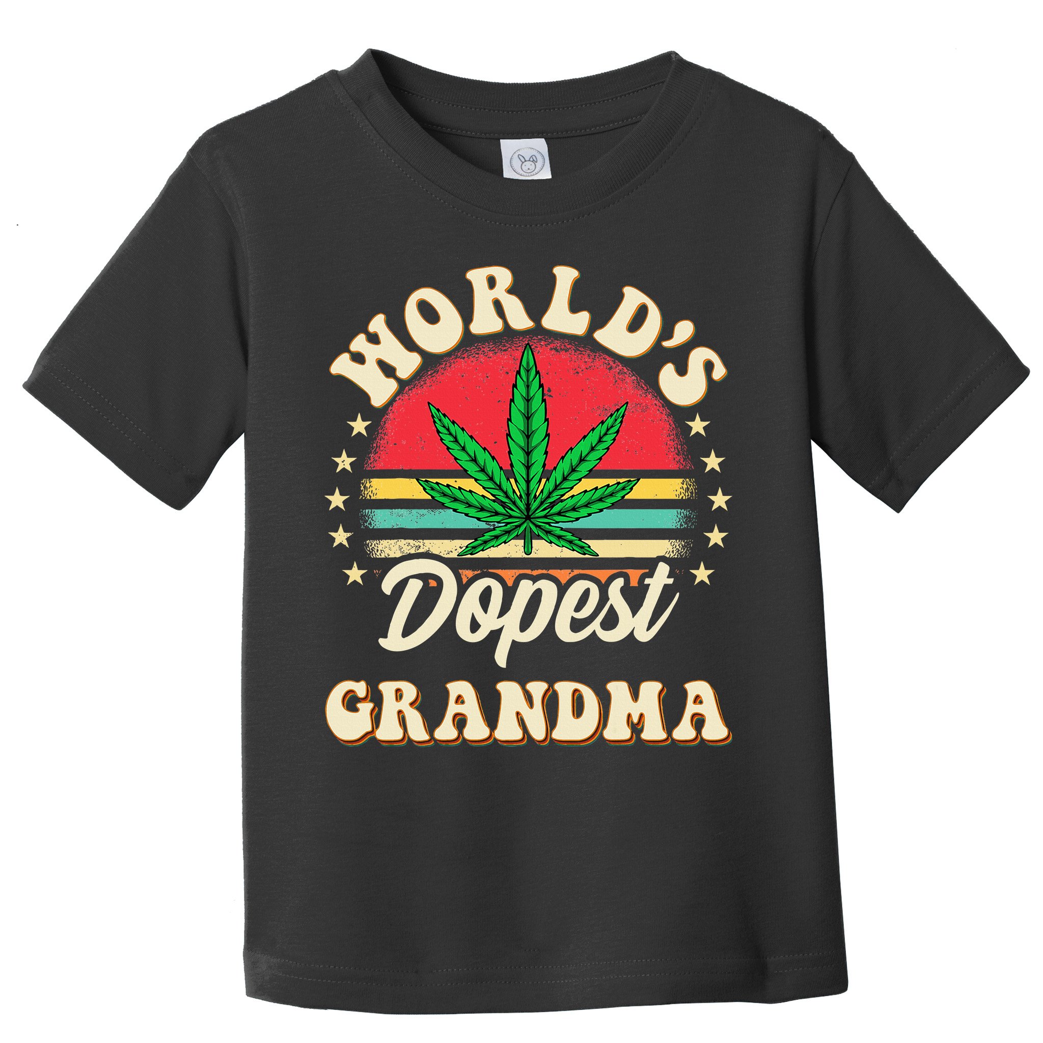 Funny 420 Weed Pot Vintage Matching Worlds Dopest Grandma Toddler T-Shirt