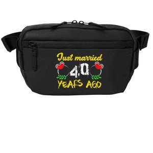 Funny 40th Wedding Anniversary Just Married 40 Years Ago Crossbody Pack