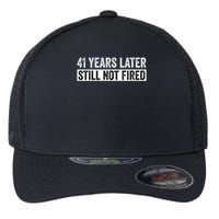 Funny 41 Years Of Work Employee - 41 Years Work Anniversary Flexfit Unipanel Trucker Cap