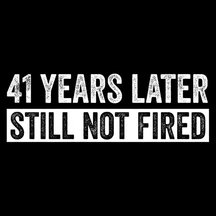 Funny 41 Years Of Work Employee - 41 Years Work Anniversary Flexfit Unipanel Trucker Cap