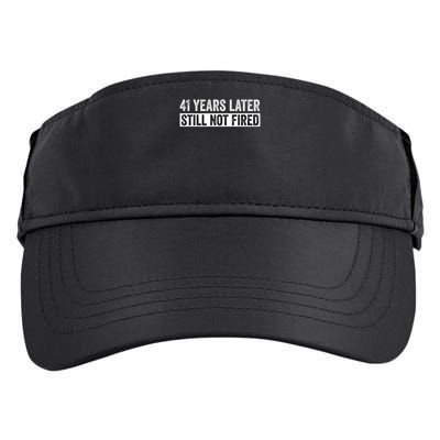 Funny 41 Years Of Work Employee - 41 Years Work Anniversary Adult Drive Performance Visor