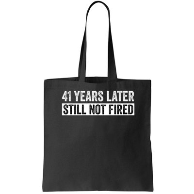 Funny 41 Years Of Work Employee - 41 Years Work Anniversary Bag