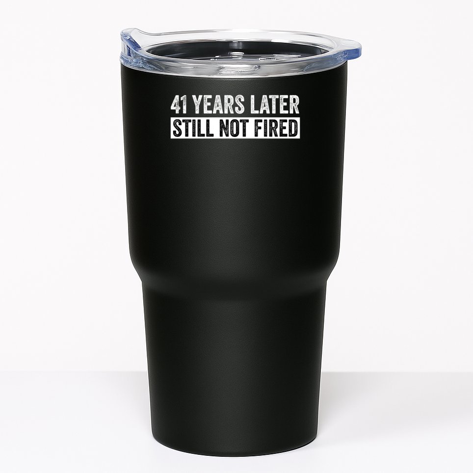 Funny 41 Years Of Work Employee - 41 Years Work Anniversary Tumbler