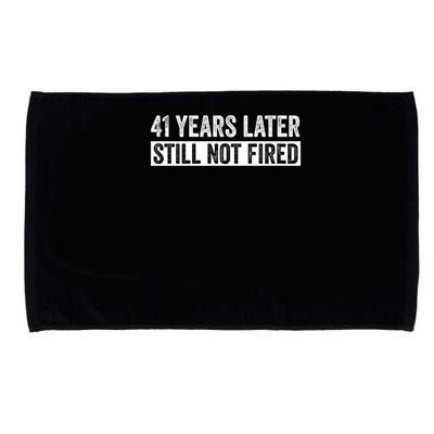 Funny 41 Years Of Work Employee - 41 Years Work Anniversary Microfiber Hand Towel
