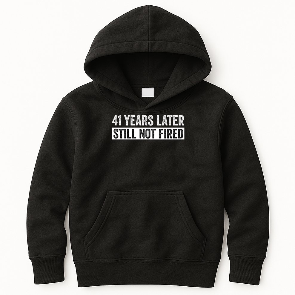 Funny 41 Years Of Work Employee - 41 Years Work Anniversary Kids Hoodie